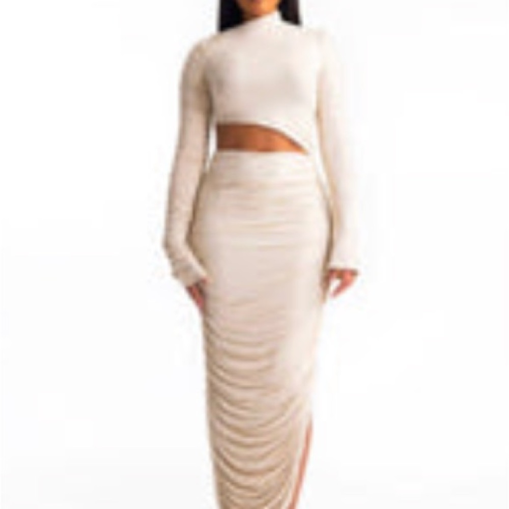 Hanifa Jordyn Maxi Skirt & Syd Crop Top